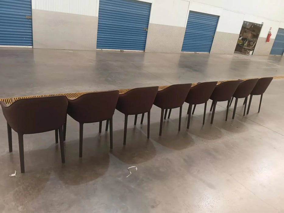 Conjunto com 8 Cadeiras “Soft Shell” com Braços – Ronan & Erwan Bouroullec para Vitra