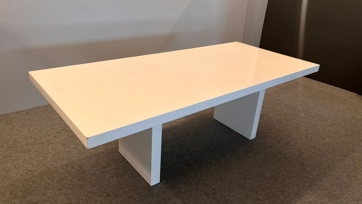 Mesa de Jantar "Rebecca" em Laca Branca – Vermeil