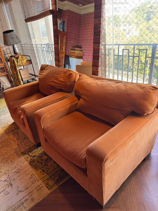 Par de Poltronas  em Veludo