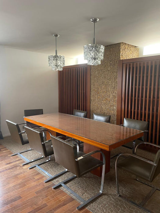 Conjunto de 10 Cadeiras "BRNO" em Couro Verde-Musgo – Benedixt