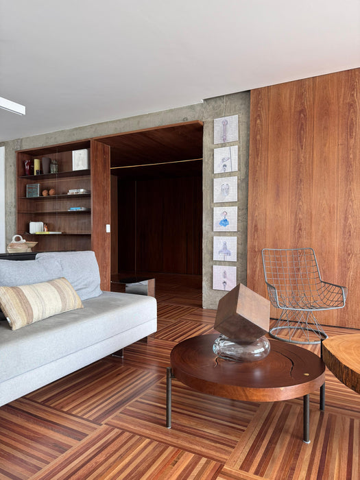 Composição de 3 Mesas de Centro em Madeira – Design de Candida Tabet