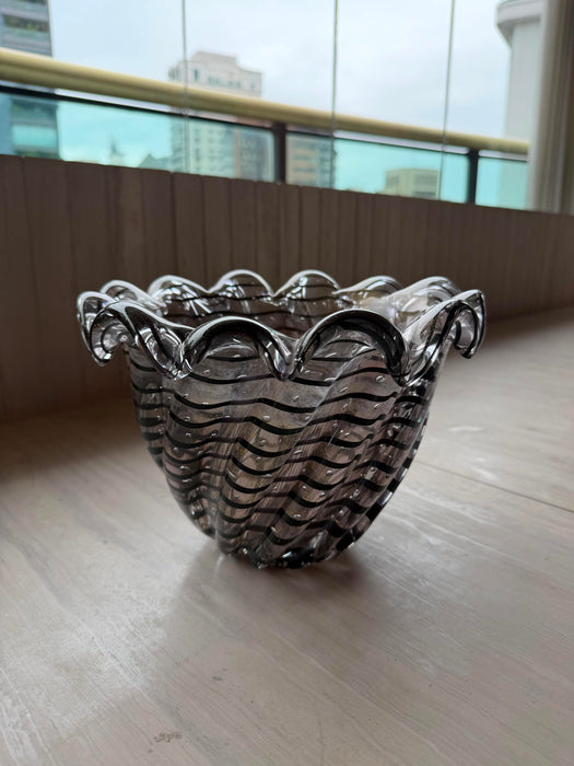 Vaso de Murano Detalhes Preto