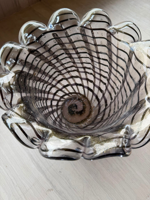 Vaso de Murano Detalhes Preto