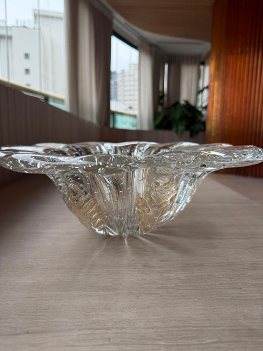 Centro de Mesa em Murano com Pó de Ouro