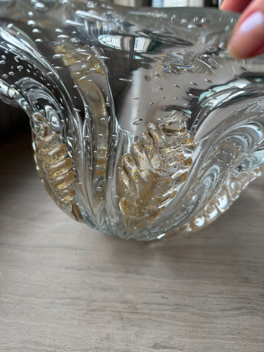 Centro de Mesa em Murano com Pó de Ouro