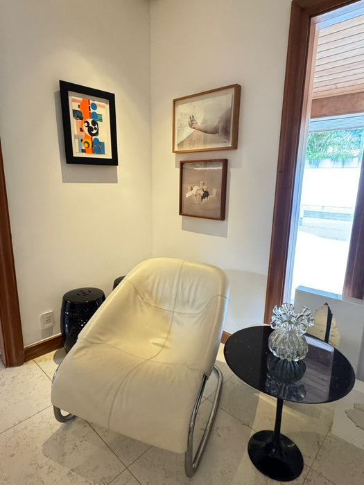 Par de Poltronas "Cortina" em Couro – Gordon Guillaumier para Minotti