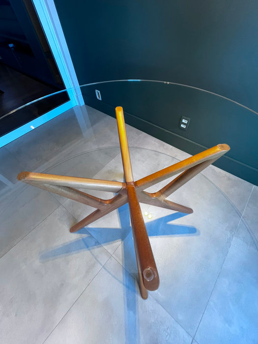 Mesa de Jantar "Eros" com Tampo de Vidro para 6 Lugares - Franccino