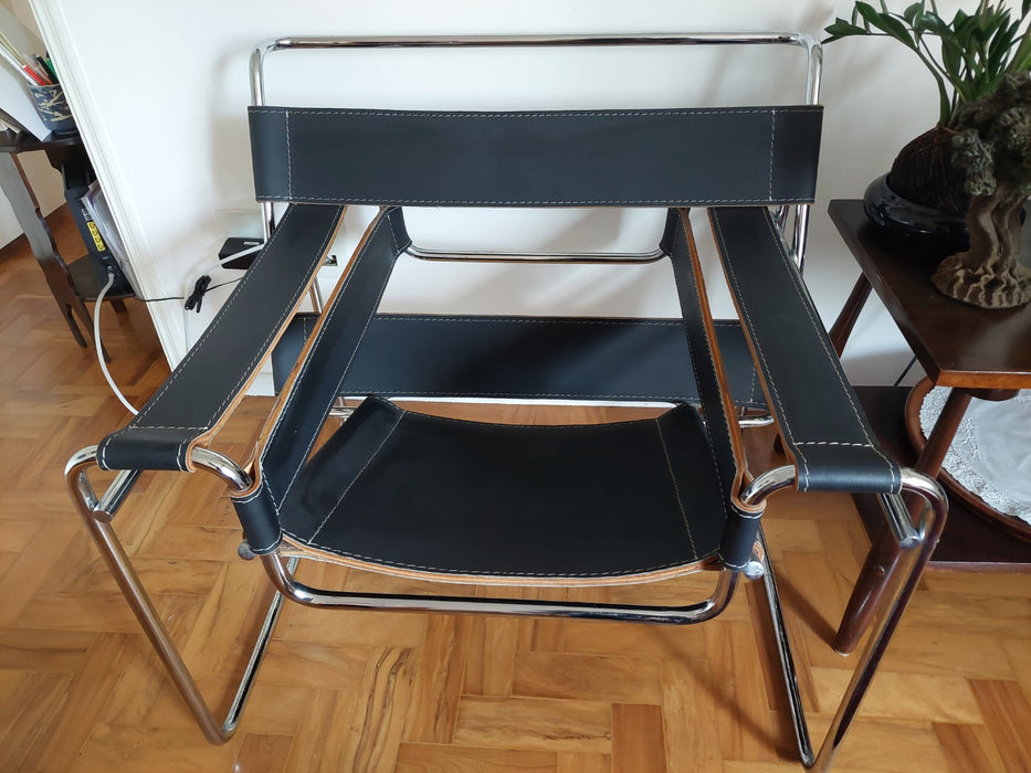 Par de Poltronas “Wassily” Vintage – Marcel Breuer