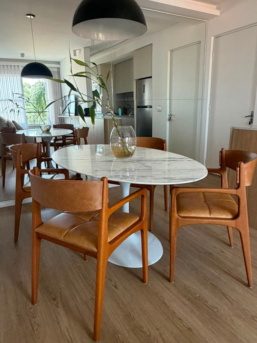 Mesa de Jantar para 4 Lugares em Mármore Espírito Santo