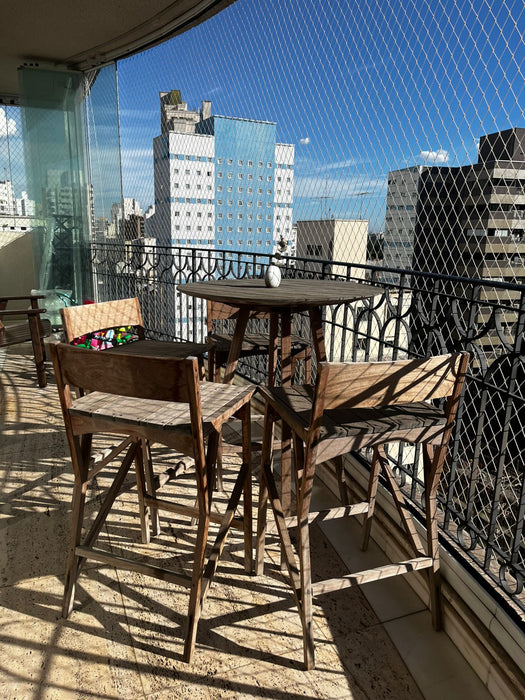 Conjunto de Mesa Bistrô “Atibaia” com 4 Cadeiras – Paulo Alves