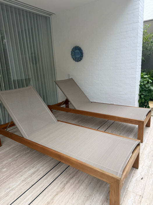 Par de Espreguiçadeiras "Azure" - Wintons Teak | Casual Exteriores