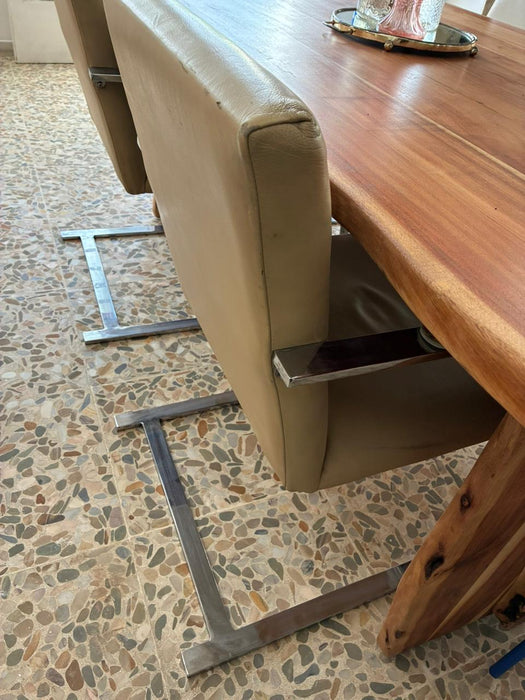 Conjunto de 4 Cadeiras “BRNO” em Couro – Ludwig Mies van der Rohe