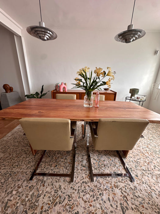 Conjunto de 4 Cadeiras “BRNO” em Couro – Ludwig Mies van der Rohe