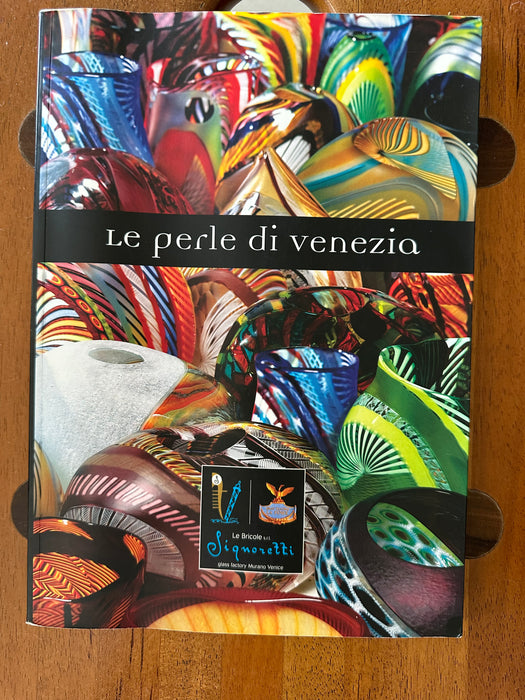 Vaso em Murano com Livro Decorativo "Le Perle di Venezia" - Massimiliano Schiavon