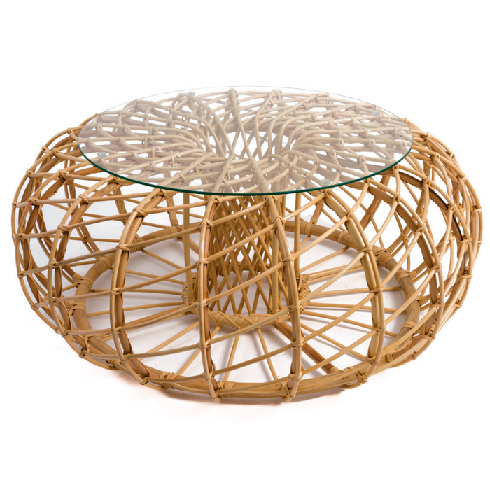 Mesa de Centro "Safi" em Rattan - Biasã