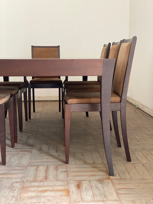 Conjunto Mesa de Jantar "Arco"com 8 Cadeiras "Ucho" - Etel