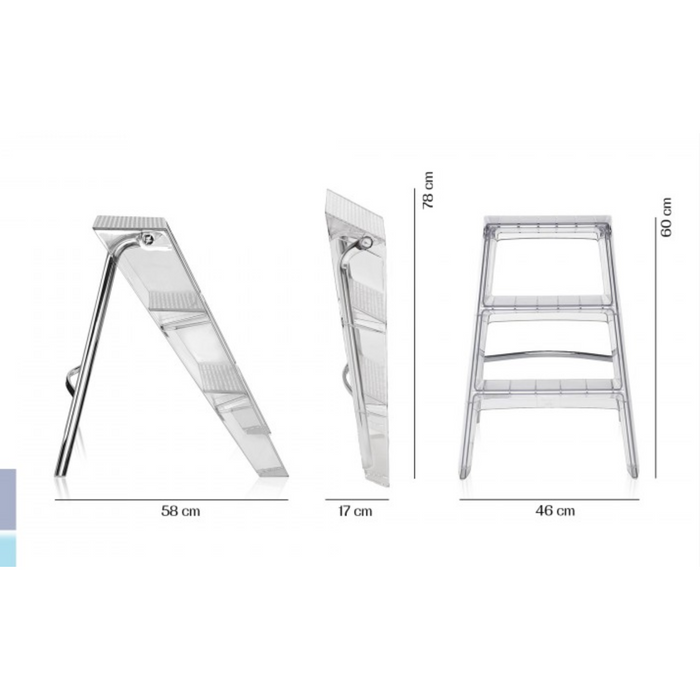 Escada "Upper Stepladder" Incolor - Kartell
