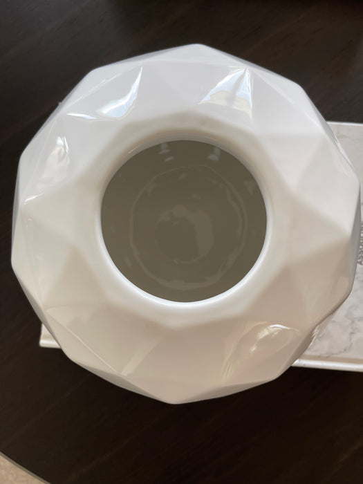 Vaso Decorativo Branco -Minotti